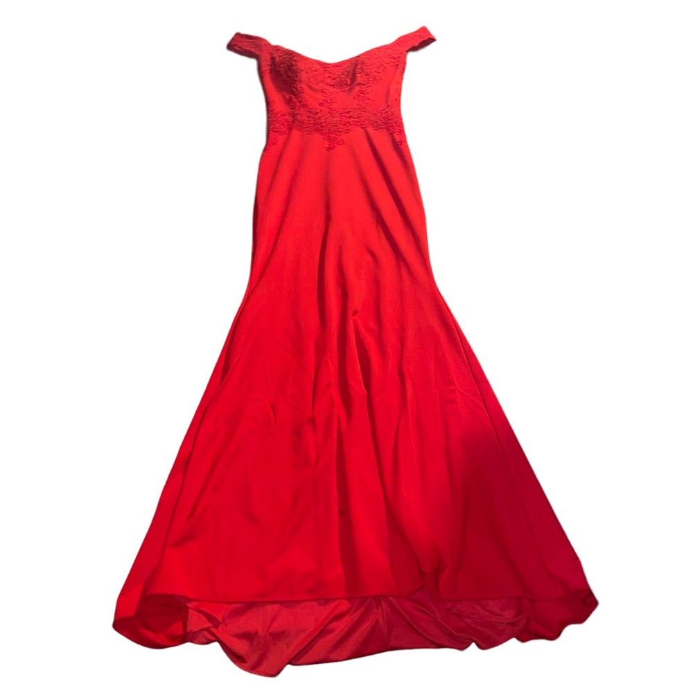Anny Lee Red Off Shoulder Formal Dress M